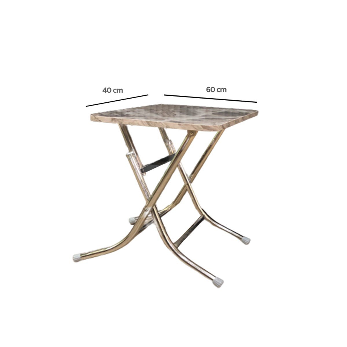 Doğan Lüks Mermer Desen Katlanır Piknik Masa 40x60 Dl-130 küçük görsel