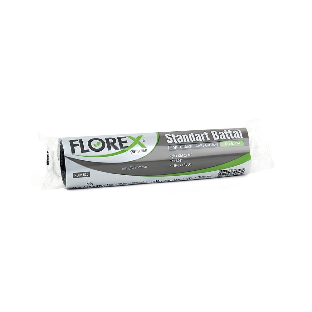 Florex 520 Standart Battal Çöp Poşeti 72X95Cm 10'Lu görseli