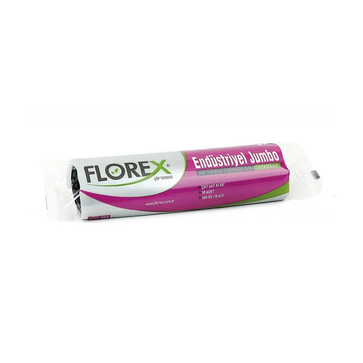 Florex 514 Endüstriyel Jumbo Çöp Poşeti 80X110Cm 20 Rulo (1 Rulo 10 Adet) küçük görsel