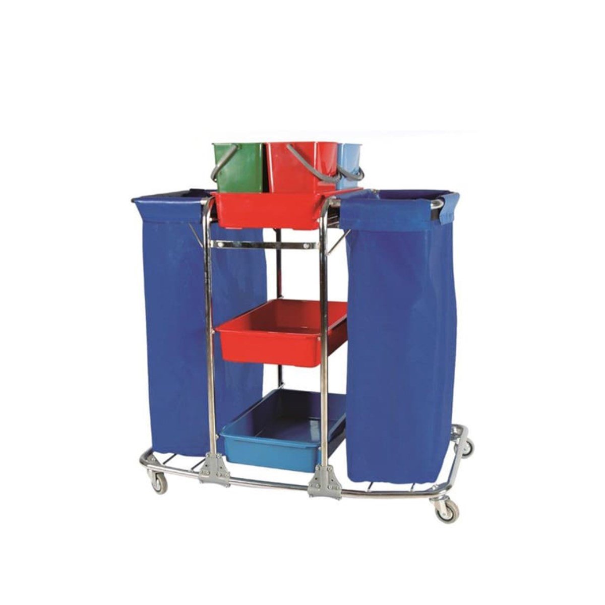 Nemkar Kat Hizmet Arabası Çift Brandalı Krom KHA-3102 görseli