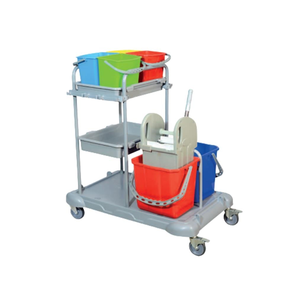 Kat Hizmet Arabası Çift Kovalı Plastik 3304 görseli