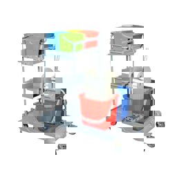 Kat Hizmet Arabası Çift Kovalı Plastik 3304 küçük görsel