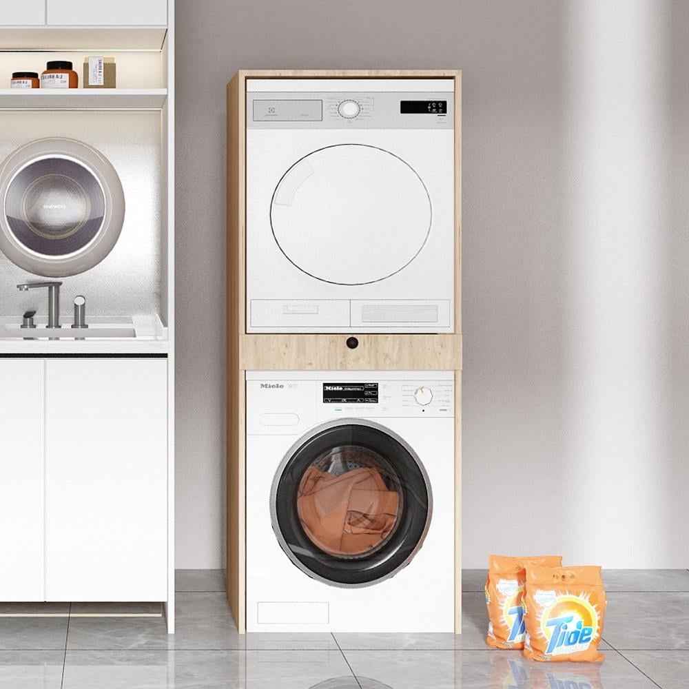 Bgr Çamaşır Ve Kurutma Makinesi Dolabı Çam görseli