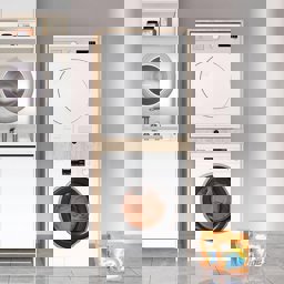 Bgr Çamaşır Ve Kurutma Makinesi Dolabı Çam küçük görsel