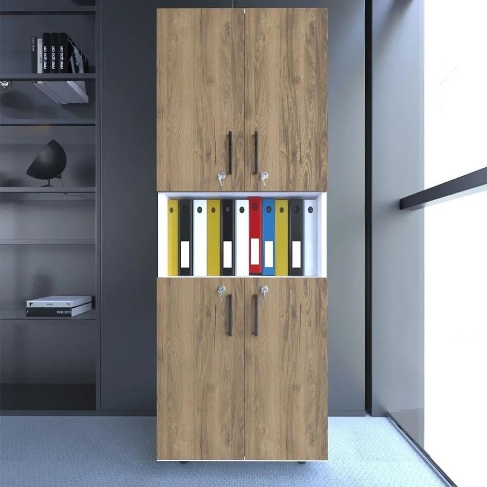 Bgr 4 Kapaklı Kilitli Ofis Klasör Dosya Dolabı görseli