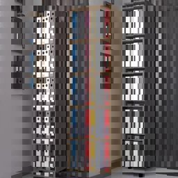 Bgr 8007 5 Katlı Ofis Klasör Dosya Ve Evrak Dolabı Çam küçük görsel