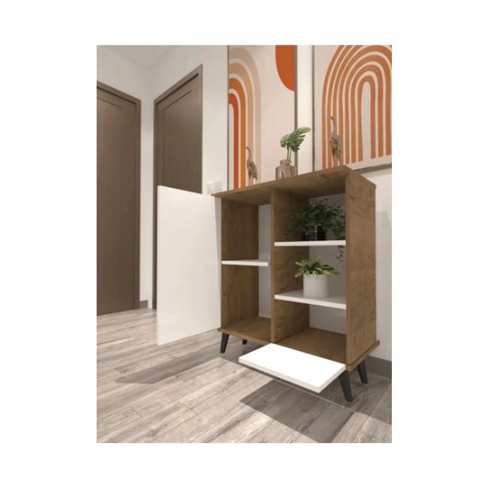 Bgr 8023 Lüks Raflı Düşer Kapak Çok Amaçlı Mutfak Dolabı küçük görsel