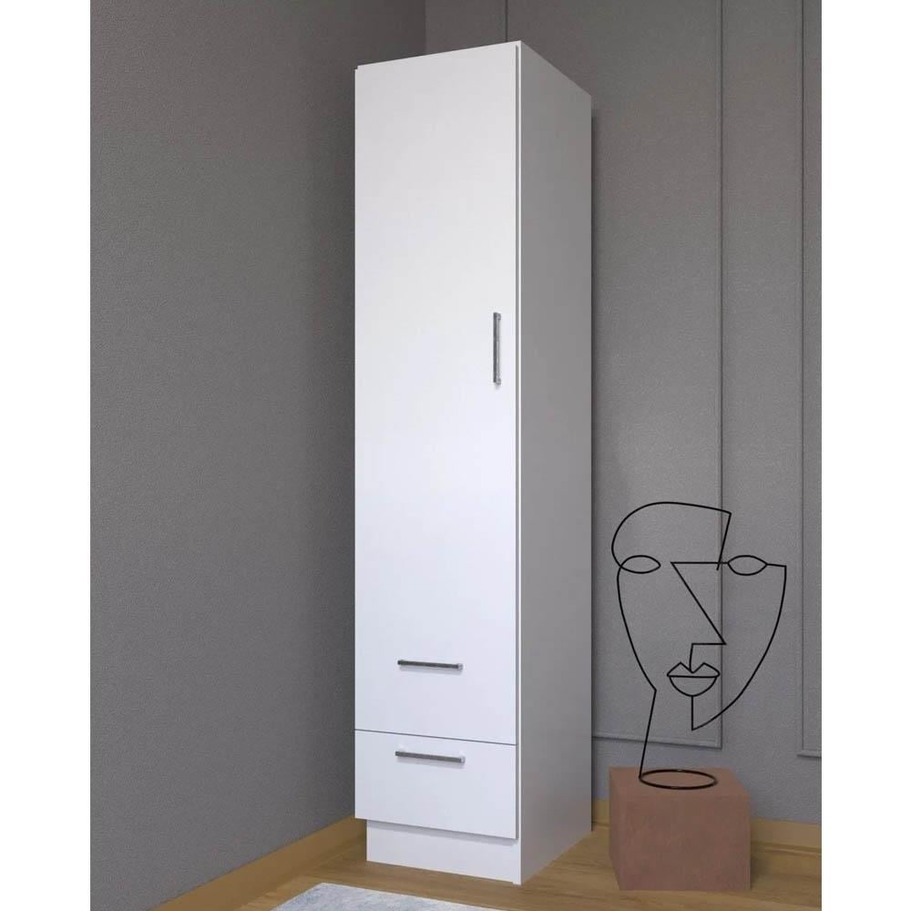 Bgr 7055 Tek Kapılı 2 Çekmeceli Gardırop görseli