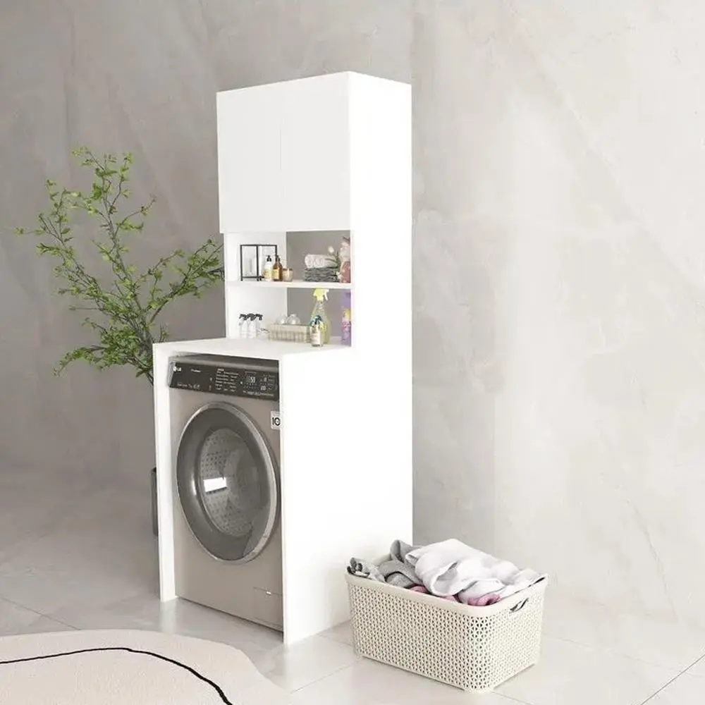 Bgr 5712 Çamaşır Makinesi Dolabı Beyaz küçük görsel