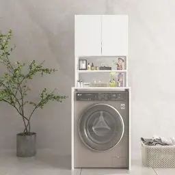 Bgr 5712 Çamaşır Makinesi Dolabı Beyaz küçük görsel