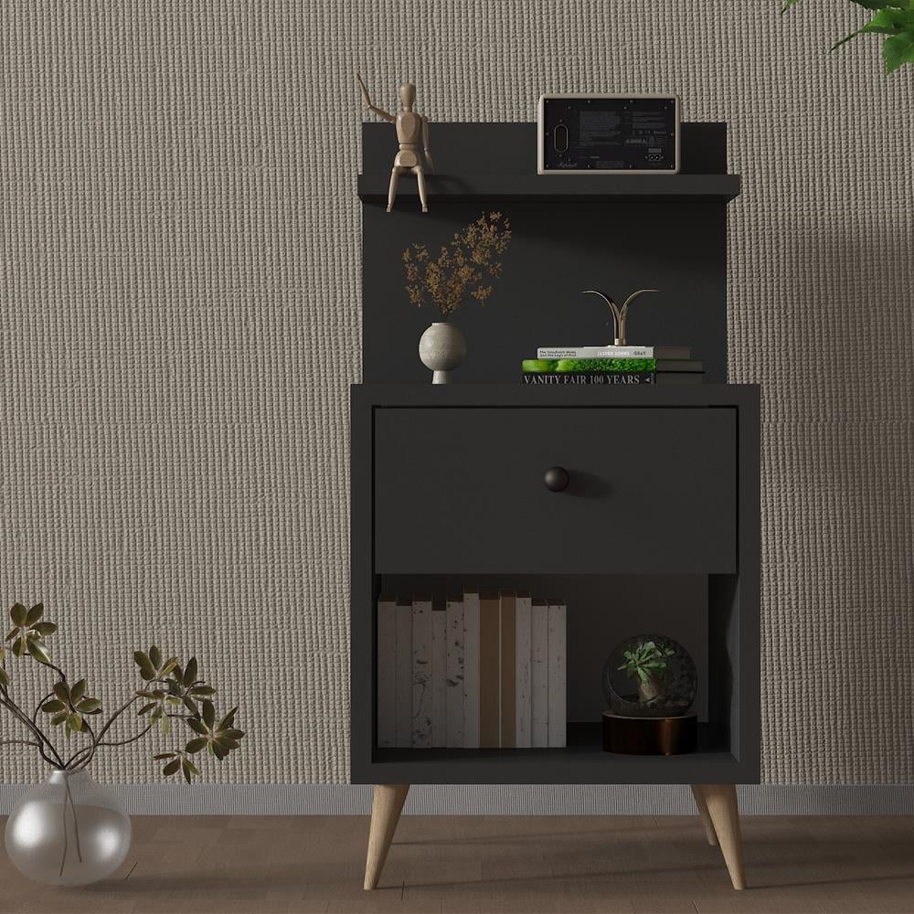 Bgr 305-B Çekmeceli Komodin Antrasit görseli