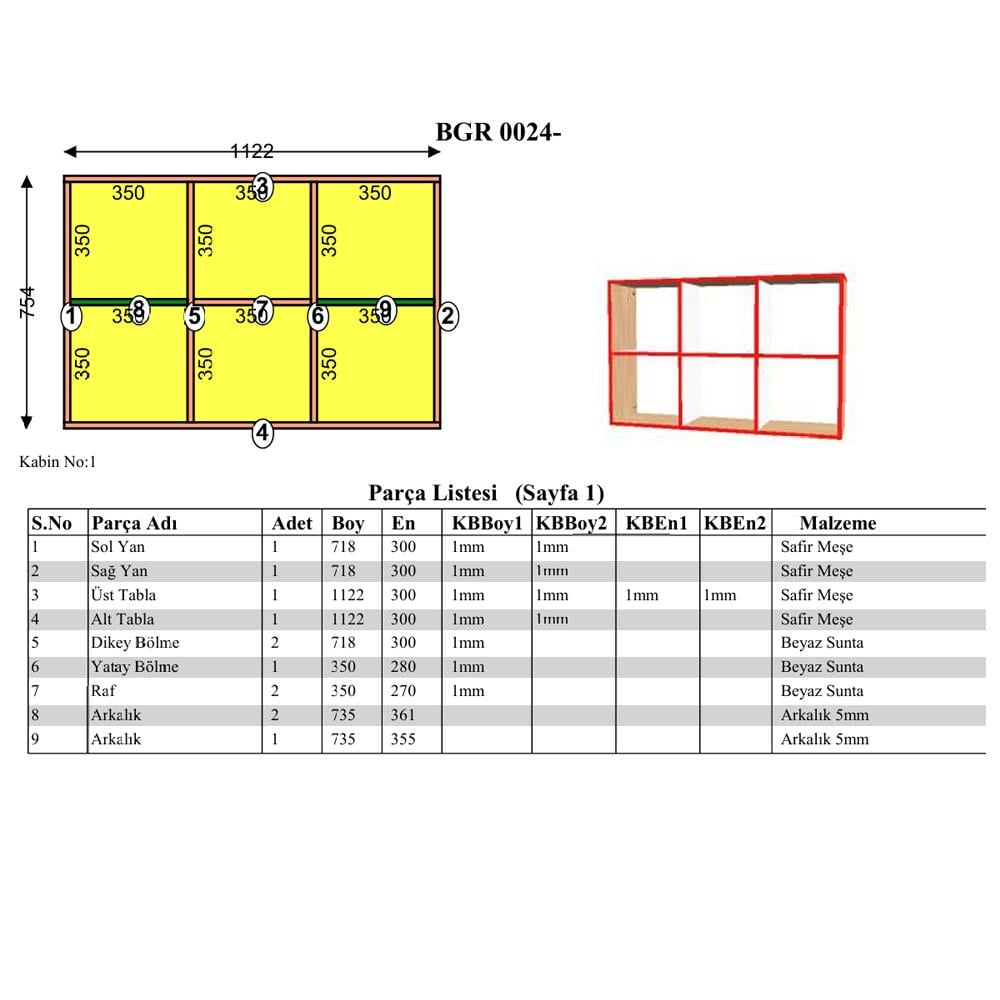 Bgr 0024 Çok Amaçlı Oyuncak Dolabı Safir Meşe-Beyaz küçük görsel