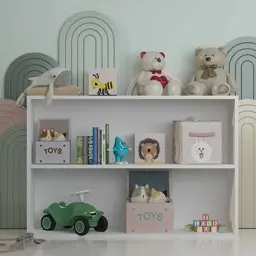 Bgr Oyuncak Dolabı Beyaz 2511-B küçük görsel