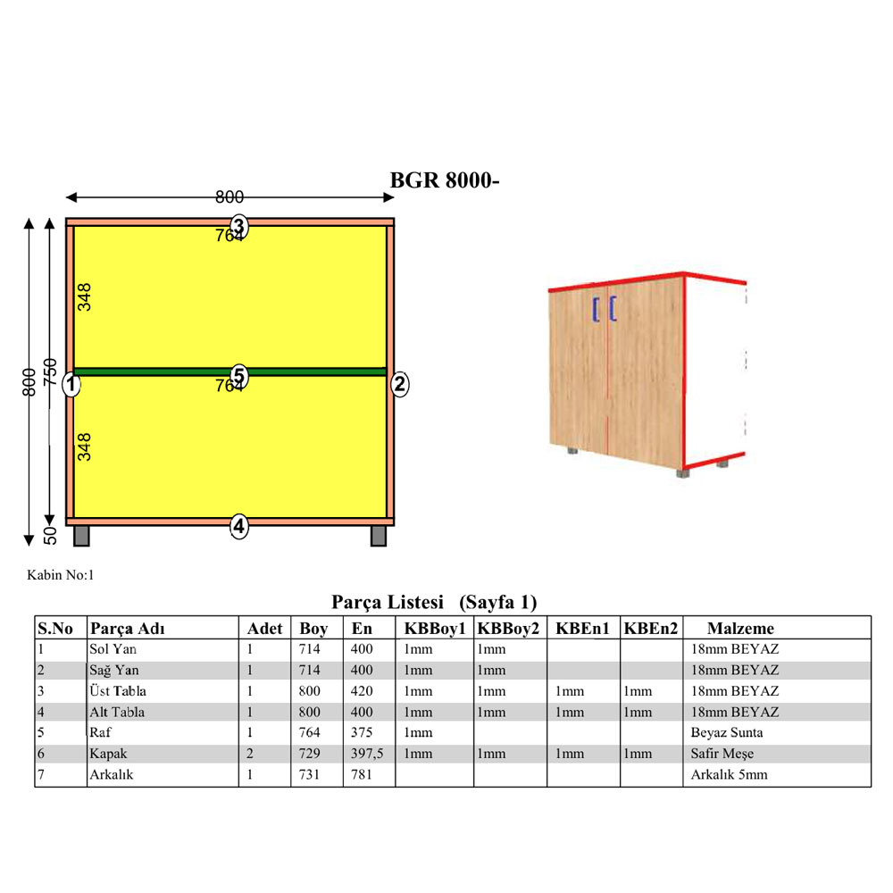 Bgr Ofis Dosya Dolabı Antrasit 8000 küçük görsel