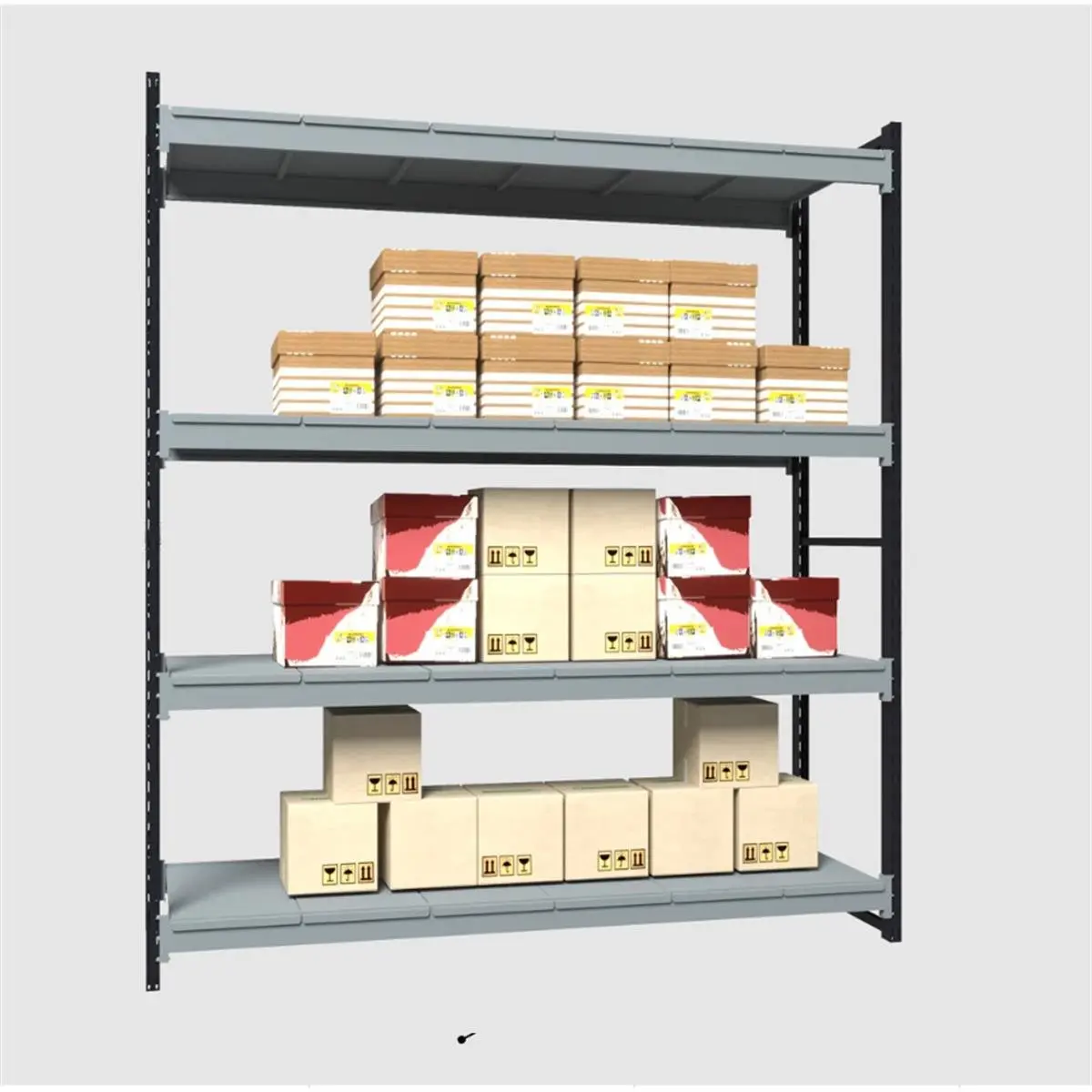 Usta Çelik Midi Raf/hafif Rack Raf Takımı 180x60x200 (4 Katlı) küçük görsel