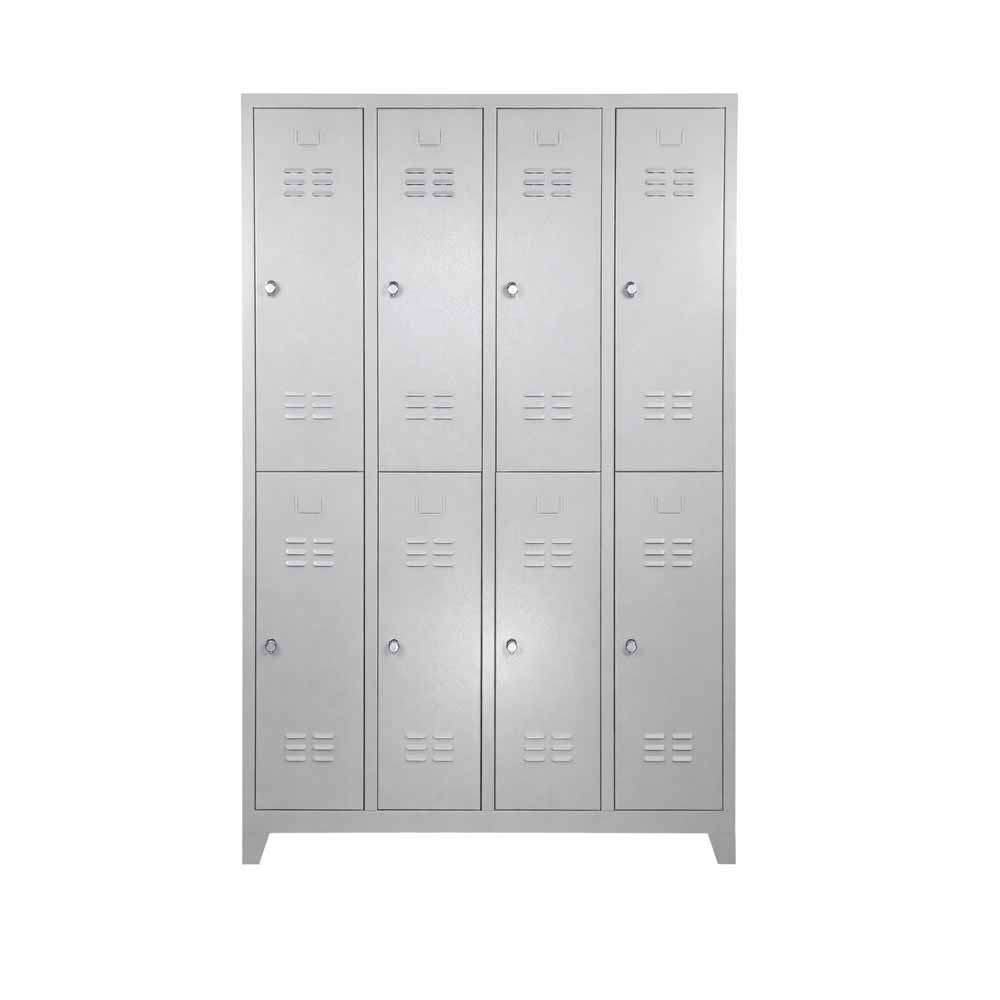 Usta Çelik Giyinme Dolabı Metal 8 Kapılı 129X37X198 U-E08 görseli