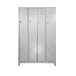 Usta Çelik Giyinme Dolabı Metal 8 Kapılı 129X37X198 U-E08 küçük görsel