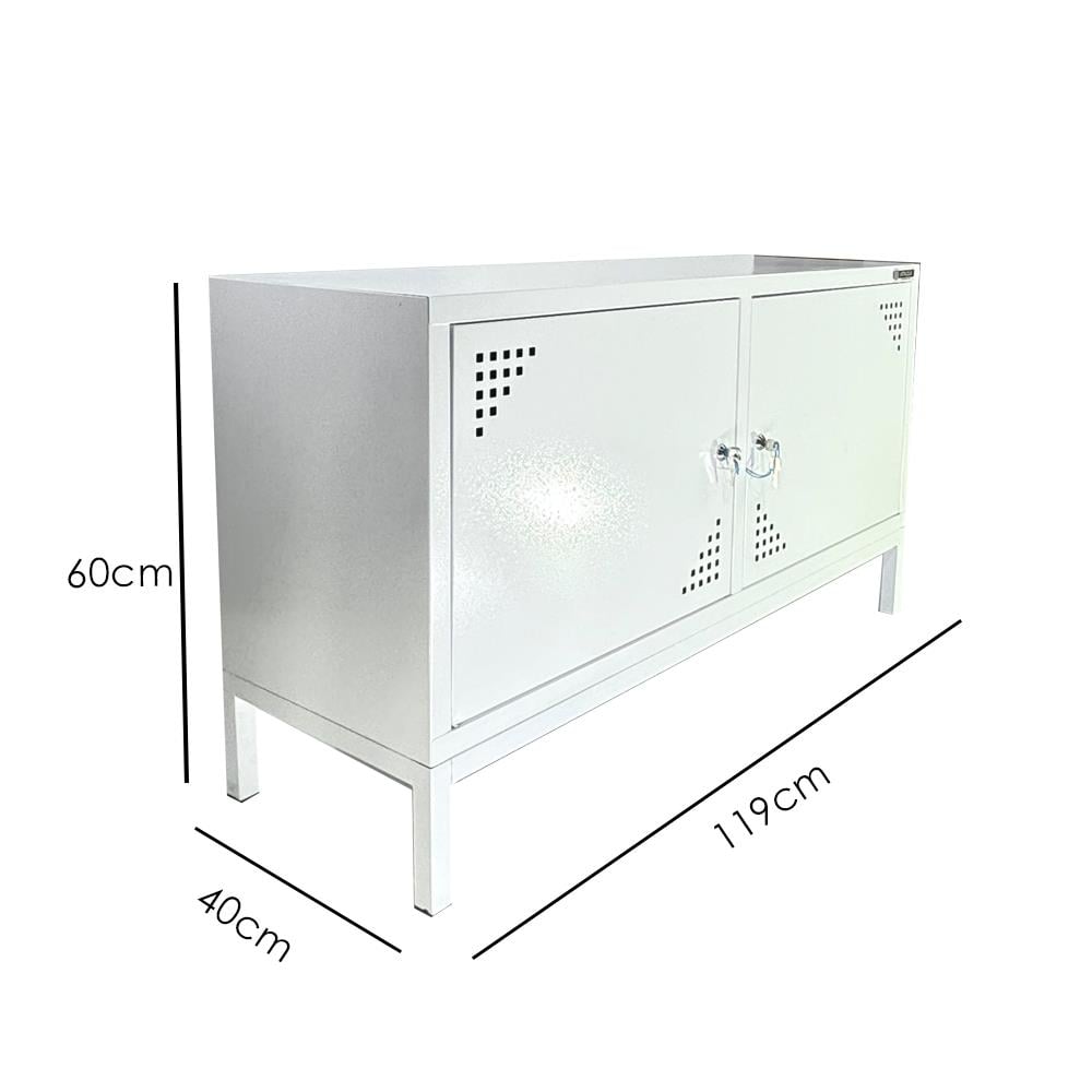 Usta Çelik Tv Sehpası Beyaz 119X40X68 U-TVSHP küçük görsel