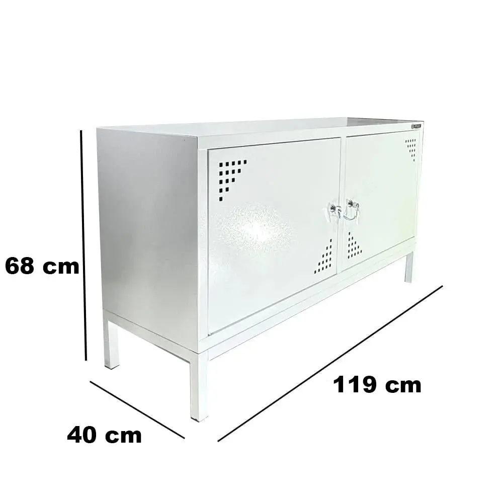 Usta Çelik Tv Sehpası Beyaz 119X40X68 U-TVSHP küçük görsel