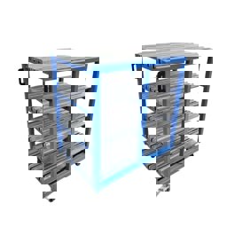 Usta Çelik Kalıp Ve Bıçak Taşıma Takım Arabası 90X60X100 Cm küçük görsel