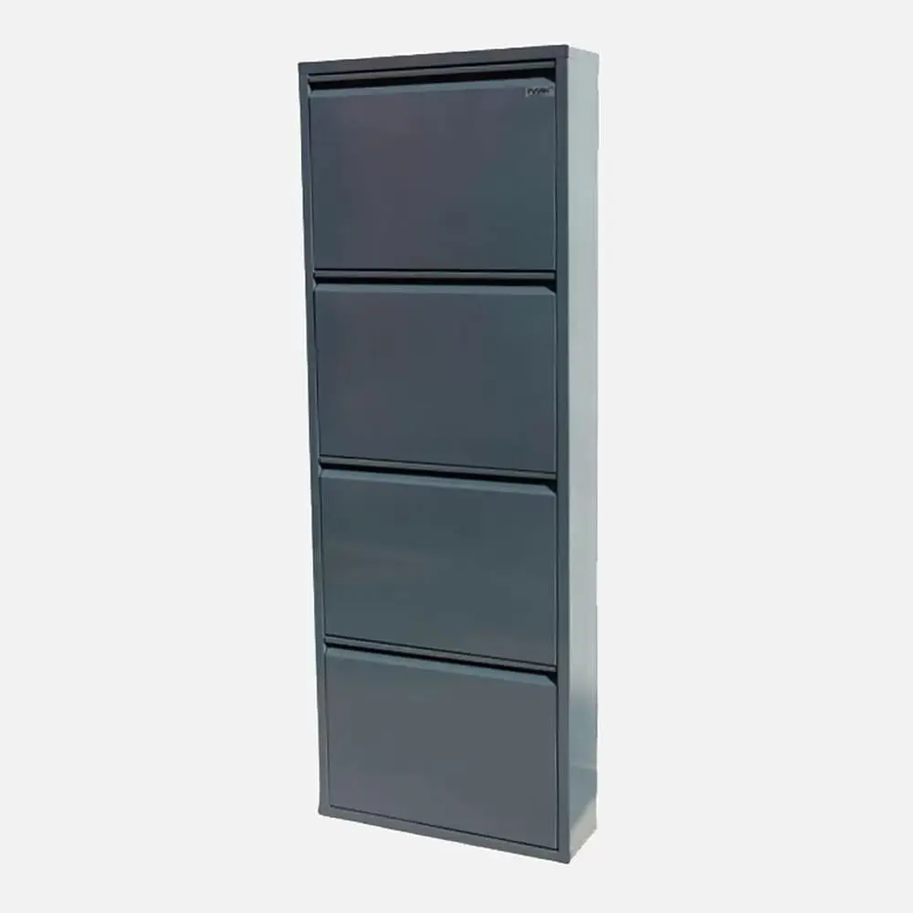 Usta Çelik 4 Lü Metal Ayakkabılık Antrasit 50X15X143 U-Ayk04Antr görseli