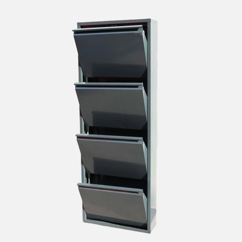 Usta Çelik 4 Lü Metal Ayakkabılık Antrasit 50X15X143 U-Ayk04Antr küçük görsel