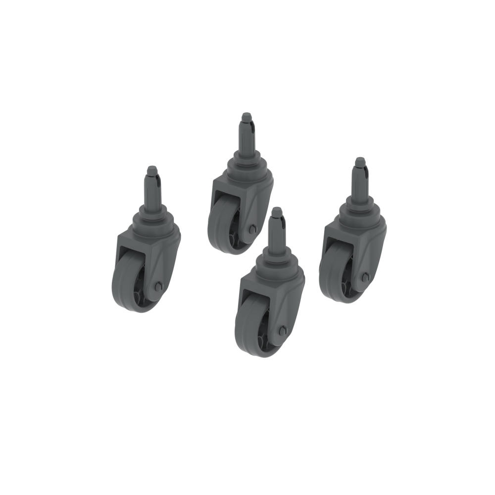 Üçtem Geri Dönüşüm Kovası Teker Seti 4'Lü Utp407 görseli