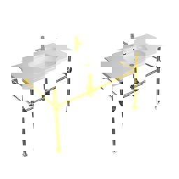 Newarc Elite Altın Ayaklı Lavabo 80Cm Elt.A080G küçük görsel