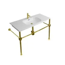 Newarc Elite Altın Ayaklı Lavabo 80Cm Elt.A080G küçük görsel