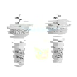 Turkuaz Yumurcak Lavabo 35X45 Cm + Yarım Ayak 003100-U61 + 016800-61 küçük görsel