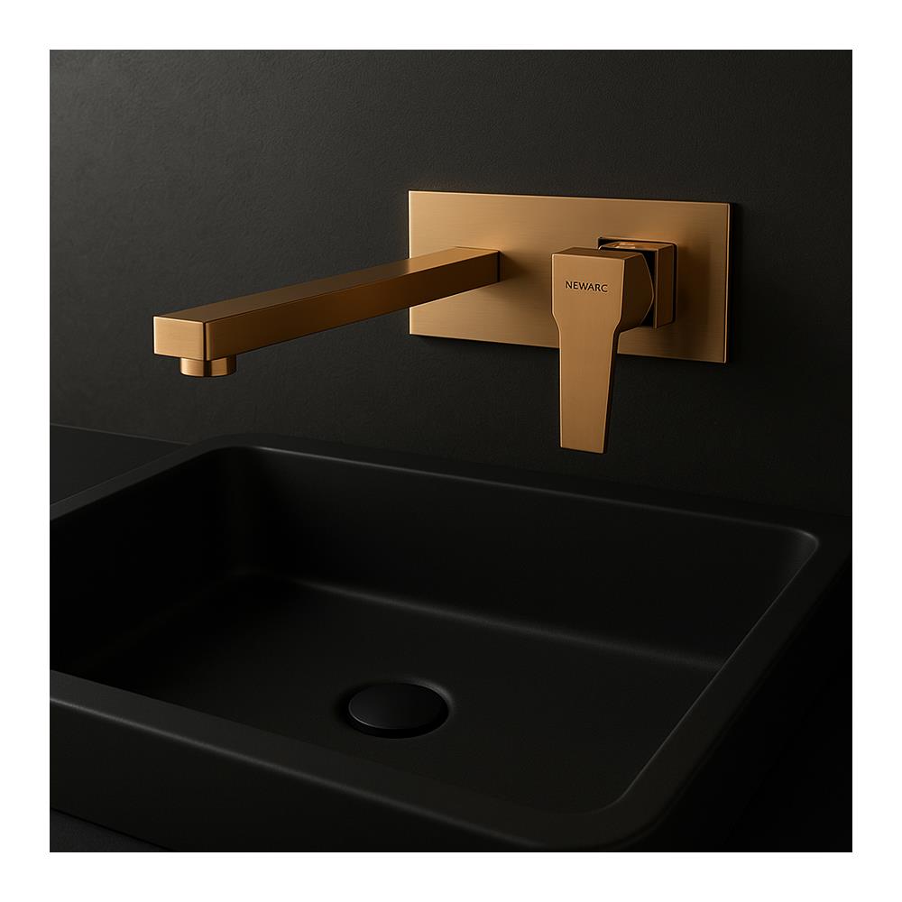 Newarc Aqua Ankastre Lavabo Bataryası Bakır 941571S küçük görsel