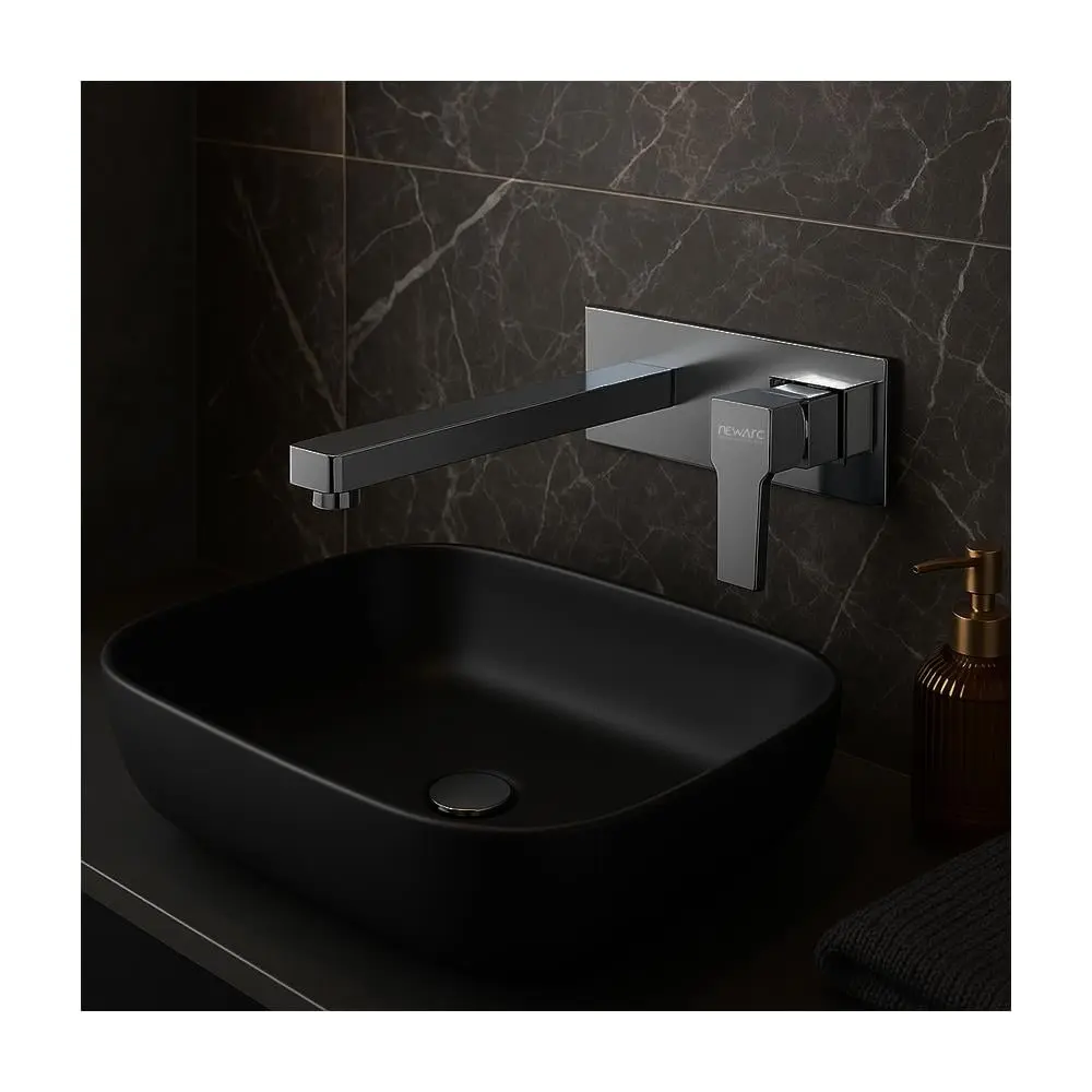 Newarc Aqua Ankastre Lavabo Bataryası Mat Metalik Gri 941571G küçük görsel