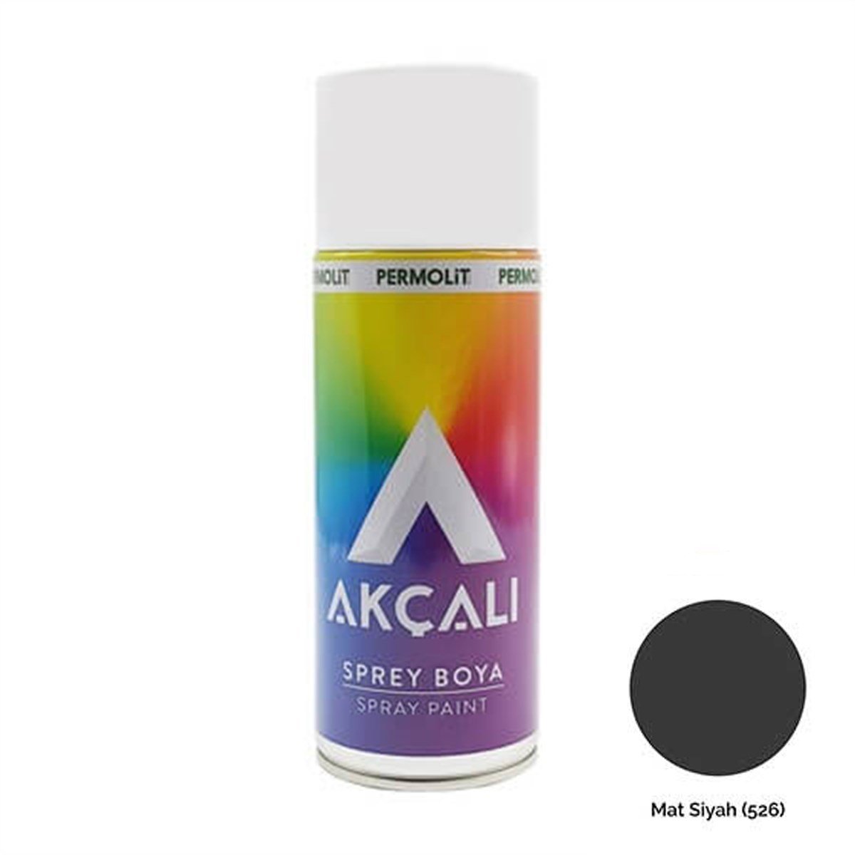 Akçalı Sprey Boya 400 Ml Mat Siyah (526) küçük görsel
