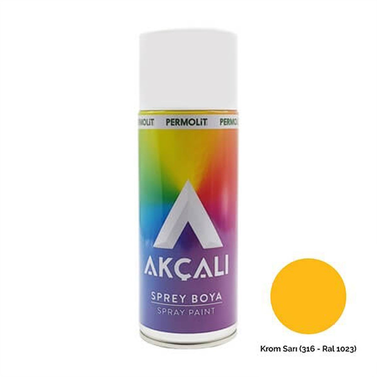 Akçalı Sprey Boya 400 Ml Krom Sarı (316 - Ral 1023) küçük görsel