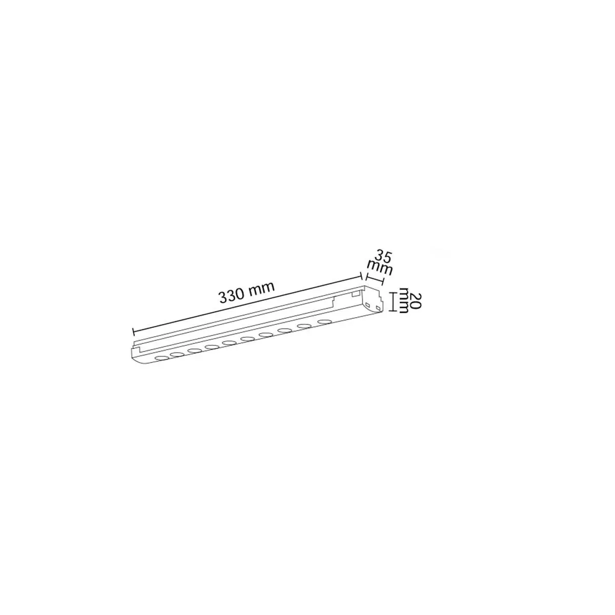 Forlife Kompakt Lensli Pro Magnet Armatür 10W 3200k Gün Işığı FL-5410 küçük görsel