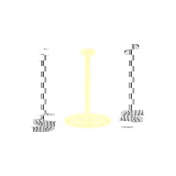 GPD Ankastre Duş Başlığı Duvardan Ø25 Cm Altın Ads30-a küçük görsel