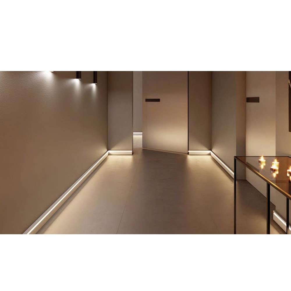 Forlife Alüminyum Led Kanallı Beyaz Süpürgelik Fl-8551 B küçük görsel