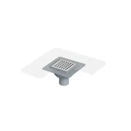 Maxiflow Fileli Paslanmaz Izgaralı Yer Süzgeci 10X10 Ø50 (Alt Çıkış) 14084 küçük görsel