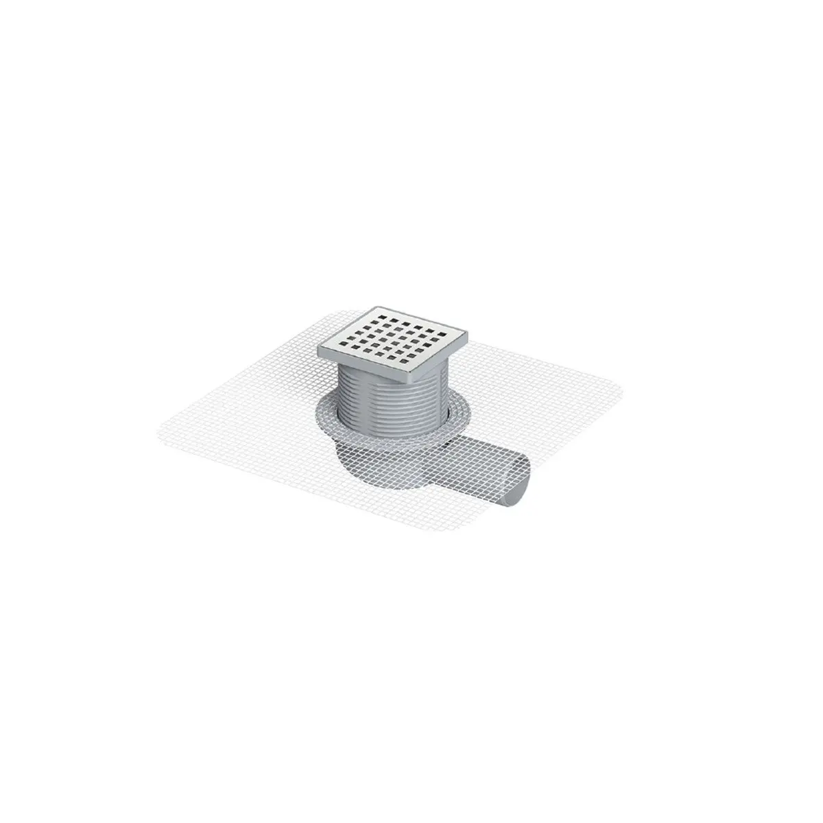 Maxiflow 140mm Seramik Ayarlı Fileli Yer Süzgeci 10X10 Ø50 14321 görseli