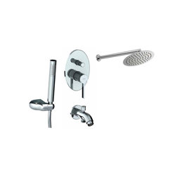 Gpd Pedra Ankastre Duş Seti Basmalı Siyah Bns06-S küçük görsel