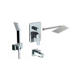 Gpd Pedra Ankastre Duş Seti Basmalı Siyah Bns06-S küçük görsel