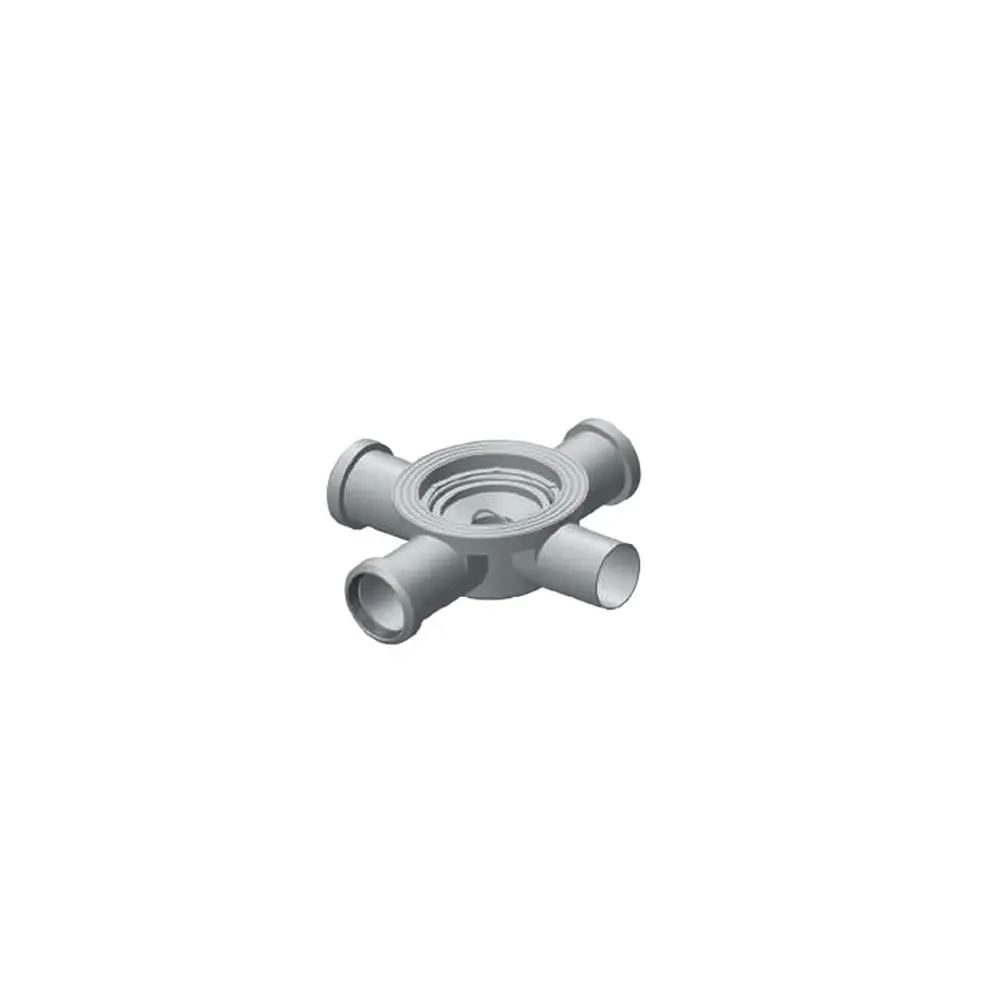 Maxiflow Dört Çıkışlı 140Mm Duvar Dibi Yer Sifonu Ø50 Alt Gövde 34316 görseli