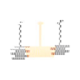 GPD Ankastre Duş Başlığı Tavandan 20x20 Cm Rose Gold Ads17-r görseli