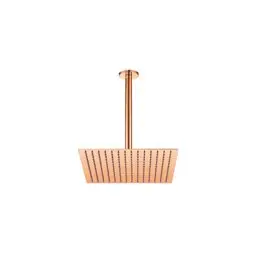 GPD Ankastre Duş Başlığı Tavandan 20x20 Cm Rose Gold Ads17-r görseli