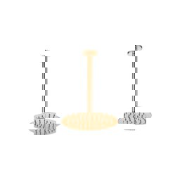 GPD Ankastre Duş Başlığı Tavandan 20x20 Cm Rose Gold Ads17-r küçük görsel