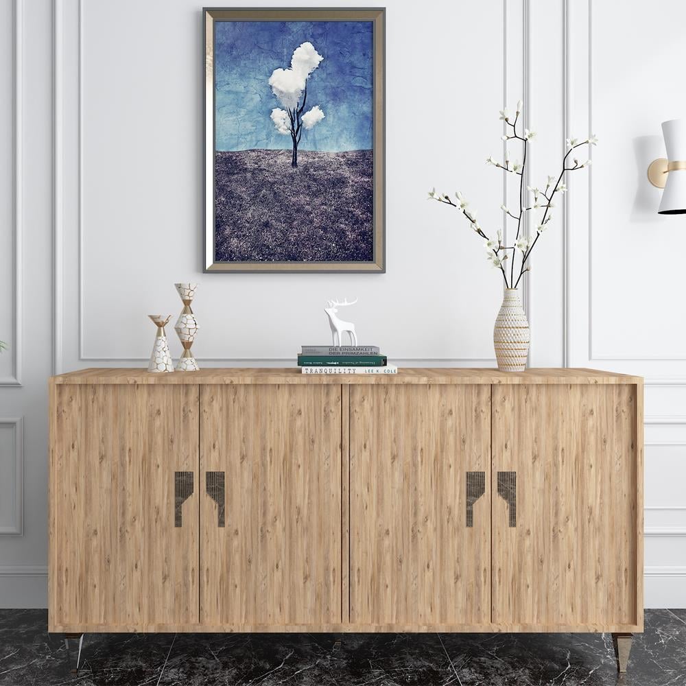 Bgr 4 Kapaklı Konsol Çam görseli