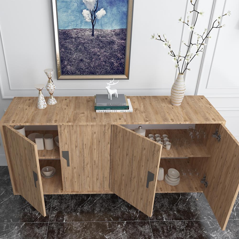 Bgr 4 Kapaklı Konsol Çam küçük görsel