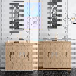 Bgr 4 Kapaklı Konsol Çam küçük görsel