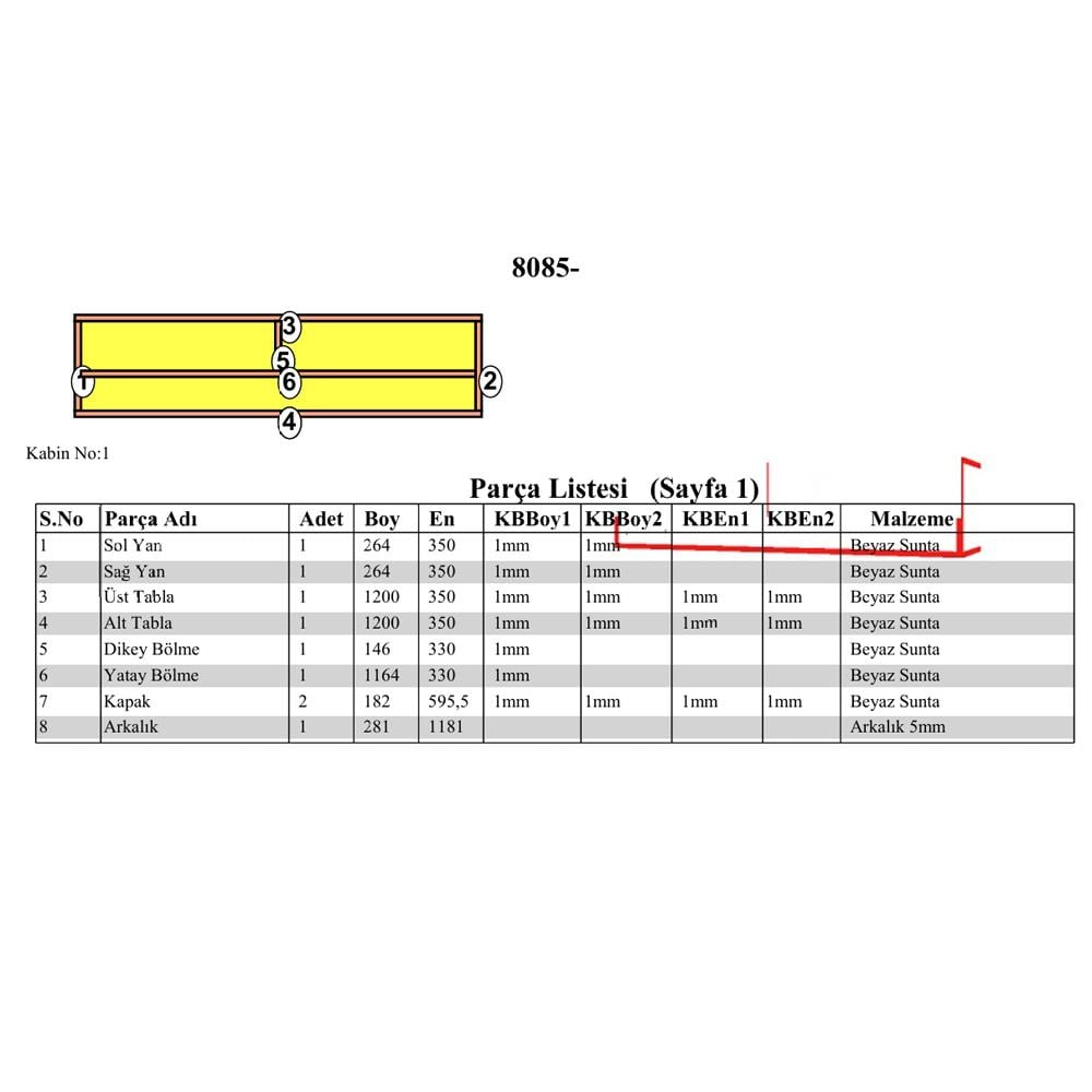 Bgr Tv Sehpası Beyaz küçük görsel