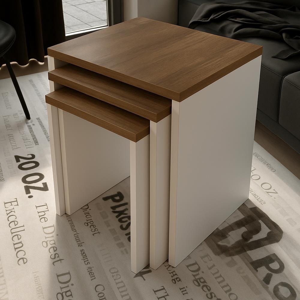 Bgr Üçlü Zigon Sehpa görseli